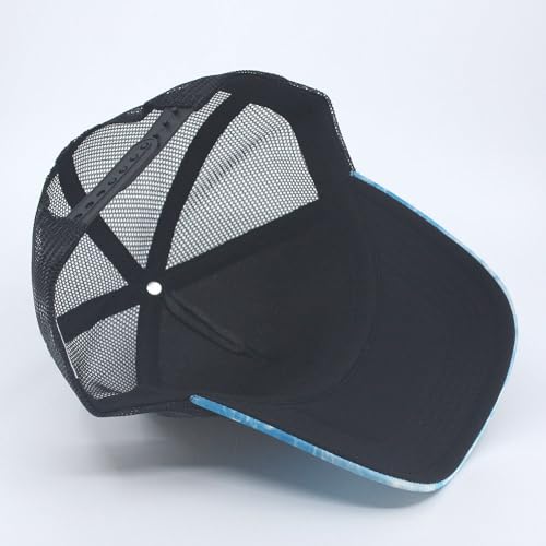 Image of The Vintage Year High Crown Foam Mesh Camouflage Trucker Hat Baseball Cap