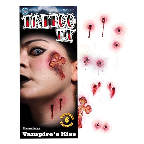 Tinsley Transfers Vampires Kiss Temporary Tattoo Kit Standard