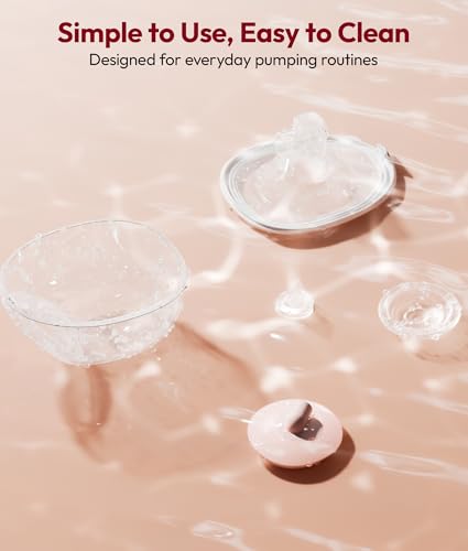 Image of NCVI Wearable Breast Pump, in-Bra Hands-Free Electric Pump with Carry Case