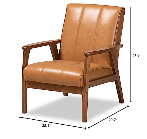 Sillón Plegable Cuero Sintético Tan miniatura 2