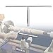 SIIIXS 12 Inch Stainless Steel Lathe Tool Rest with 5/8 Inch Post, Wood Lathe Turning Tool Rest for Woodworking