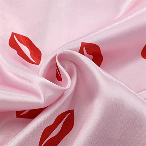 Teen Girls Cute Silk 𝐏ajamas Sets Short Sleeve Shirt Shorts Outfit 2 Piece Button Down Satin 𝐏js Summer Soft Sl𝐞epwear3