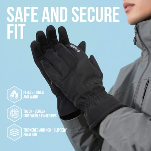Image of GOUNOD Winter Gloves for Women Men, Thermal Insulated Waterproof Windproof Cold Weather Gloves, Touch Screen Compatible, Non-Slip Grip for Running, Driving, Cycling, Hiking