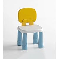 Florappy Kid's Chair with Curved Backrest - Easy-Clean, Durable, Stable & Safe Seat for Toddlers, Indoor & Outdoor Use, 100kg Capacity (yellow#2)