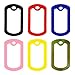 PinMart Blue Military Dog Tags Silencers - Engraved Dog Tag Holder - Silicone Case to Reduce Noise - Military ID Protector to Prevent Noise and Scratching - 10 Pack
