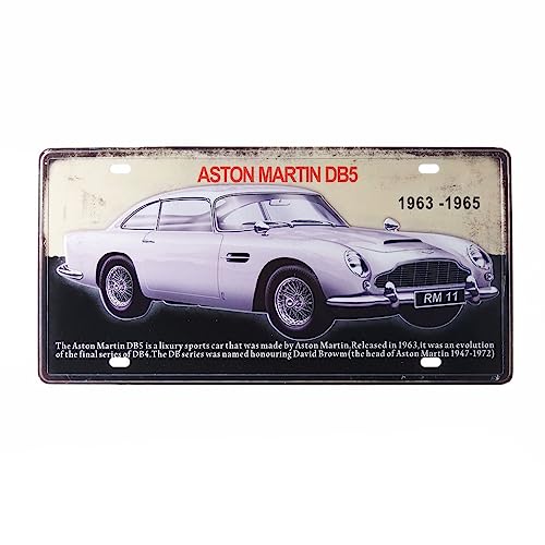 Image of Aston Martin DB5 Multipurpose Metal Signs - License Wall Plate, Decorative Car Tag - Ideal for Cafe, Restaurant, Shop, Home, Hotel, Club, Office, Living Area