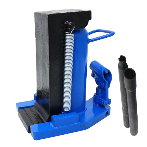 IntXanth Hydraulic Toe Jack, 10 Ton Toe / 20 Ton Top Lift Capacity, Adjustable Height (0.98-7.2 in Toe / 12.7-18.9 in Top), Durable Steel Construction for Automotive & Industrial Use