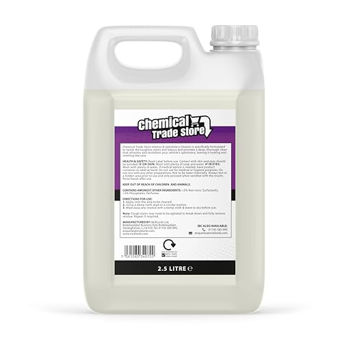 Chemical Trade Store - Interior & Upholstery Cleaner For Fabric, Mats, Roofs - Car Interior Cleaning - 2.5 Litre - 7