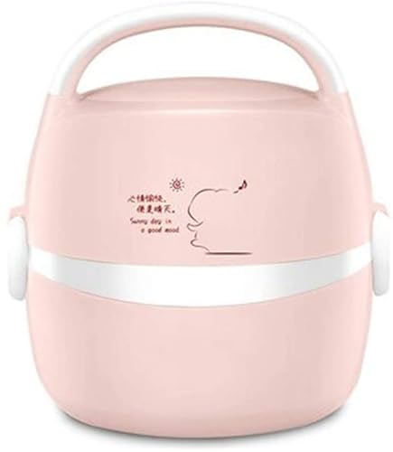 SilteD 1.3L Mini Rice Cooker Automatic Non Stick Electric Rice Cooker Rice Maker Steamer Stainless Steel Non-Stick Pot,Pink