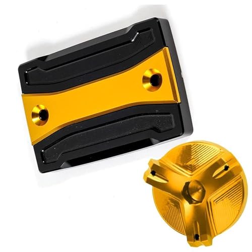 Bouchon de remplissage d'huile moteur Tenere 700 et couvercle de liquide frein étanche couleur or
