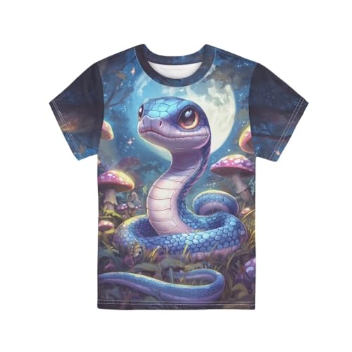 Image of Kids Graphic T-Shirt Boys Girls Novelty Tees Top Short Sleeve Shirts Summer Blouses 3-16