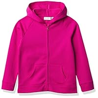 The Children's Place girls Uniform French Terry Zip Up Hoodie Shirt, Aurora Pink, Small US