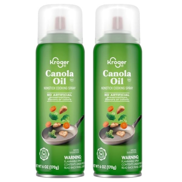 Nonstick Canola Oil Cooking Spray 6 oz pack of 2