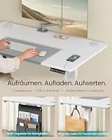 SONGMICS Höhenverstellbarer Schreibtisch 120 x 60 cm – Ansicht 7