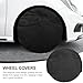 Luxshiny 2pcs Rv Tire Wheel Covers Oxford Cloth Dirtproof Protection for Camper Truck Trailer Car Tires Reliable Splash Guard