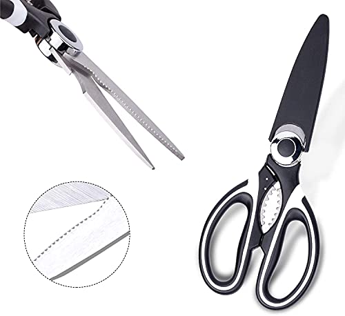 Silicone Tongs For Cooking, Food Tongs - Set Of 9 Premium Silicon Kitchen Tongs, Comes With 4 Silicone Cooking Brushes & Kitchen Scissors Heavy Duty (Food Grade) #TOP5