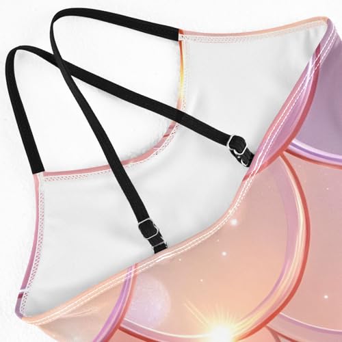 Bolaz Girls Swimsuits One-Piece Bathing Suits Multicolor Kids Sport Summer Beach Swimwear for 3-10 Years Old-Pink Gold Dragon Scales Pattern4