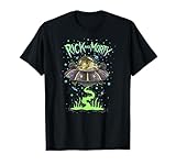 Rick and Morty Spaceship Getaway Funny Cartoon T-Shirt