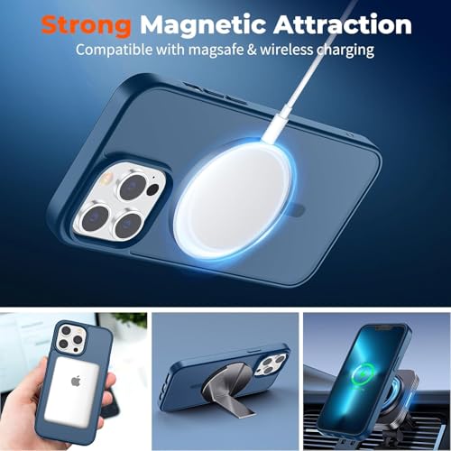 Image of AIBEX Protective OStand Case Compatible for Apple iPhone 17 MagSafe Compatible | Slim Back Cover with Camera Lens Protection, Strong Magnetic Support & Anti-Slip Grip | Military Grade Drop Protection