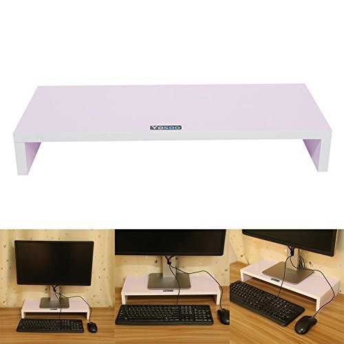 CUSCO Supporto per Monitor in Legno per elever Monitor Computer rehausser TV Schermo LCD Mac PC Computer Portatile 50 x 20 x 7,7 cm