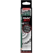 STABILO Graphite Pencil Othello ARTY - Pack of 6 - Assorted Grades - 2B, B, HB, F, H, 2H