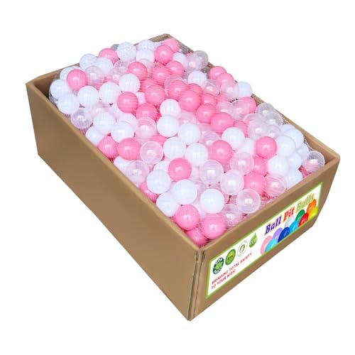 200 500 1000 Count Plastic Soft Ball Pits Balls for Pet Dogs Colorful Phthalate Free BPA Free Baby Toddler Play Balls for Kids Toddlers