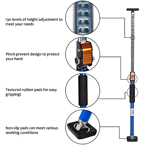 SAND MINE Third Hand Tool, Adjustable Support Pole, 3rd Hand Support System, Steel Support Rod for Cabinet Jacks Cargo Bars Drywall Support, Extends from 25 Inch to 45 Inch, 2 Pack by SAND MINE - Image 3