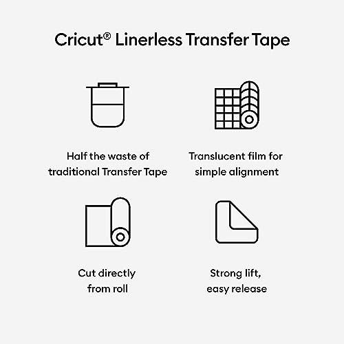 Cricut® Linerless Transfer Tape (75 ft) Transparent