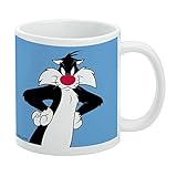 Looney Tunes Sylvester Ceramic Coffee Mug, Novelty Gift Mugs for Coffee, Tea and Hot Drinks, 11oz, White