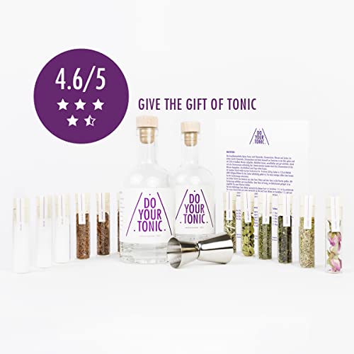 DOE JE TONIC | Doe-het-zelf tonic waterset | Gin Tonic Siroop Cocktail | 12 botanicals in mooie kruidenpotjes | Perfect… - Image 3