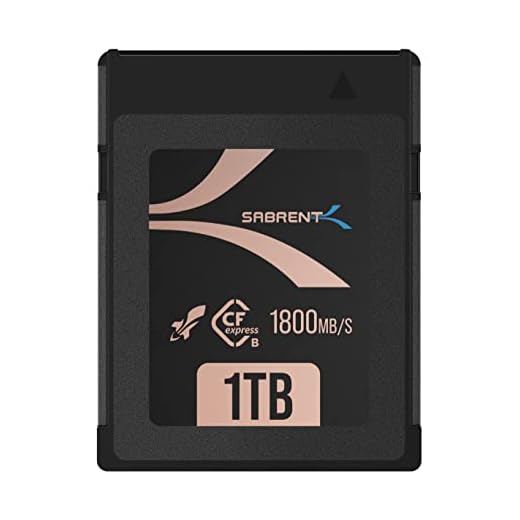 SABRENT Rocket CFX PRO 1TB CFexpress Type B Memory Card R1800MB/s W1700MB/s (CF-XXIT-1TB)
