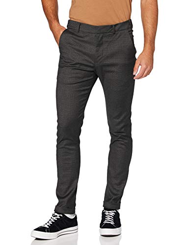 REPLAY M9687 Pantaln, 10 Negro/Gris Oscuro, 32W / 30L para Hombre