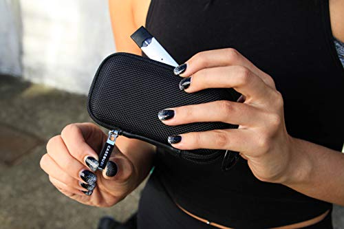CASEBUDi Case Made for JUUL and cartridges (Black)