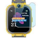 Vaxson 3-Pack Anti Blue Light Screen Protector, compatible with MeritSoar X9 KIDS Smart Watch smartwatch TPU Film Protectors Sticker [ Not Tempered Glass ]