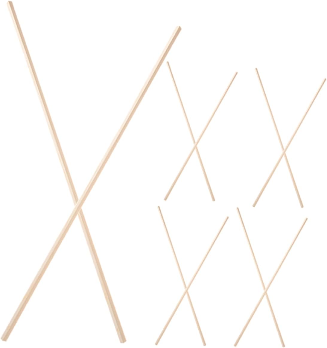 Zerodeko 12pcs Wooden Molding Strip DIY Window Trim Molding for Screen Decorative Window Edge Trim