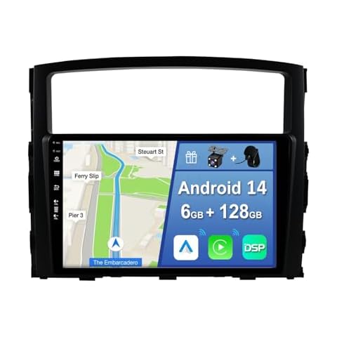 YUNTX Android 13 Car Stereo for Mitsubishi Pajero Cover