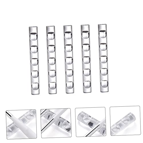 Soporte acrílico para 5 pinceles de manicura miniatura 2