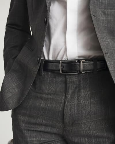 Image of CHAOREN Mens Dress Belt - 1 1 /4 inch Leather Ratchet Belt Comfort Click