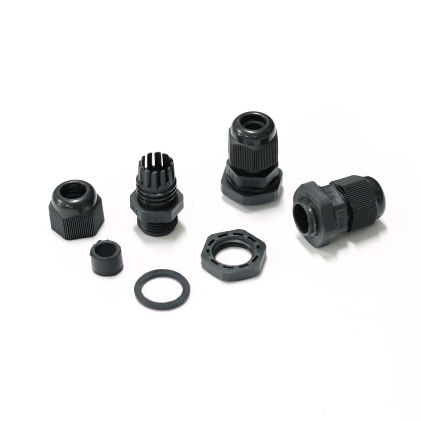 Lot De 5 Presse-étoupe PG9 Noir étanche - Pour Câbles De 4 à 8mm - Perçage 16mm