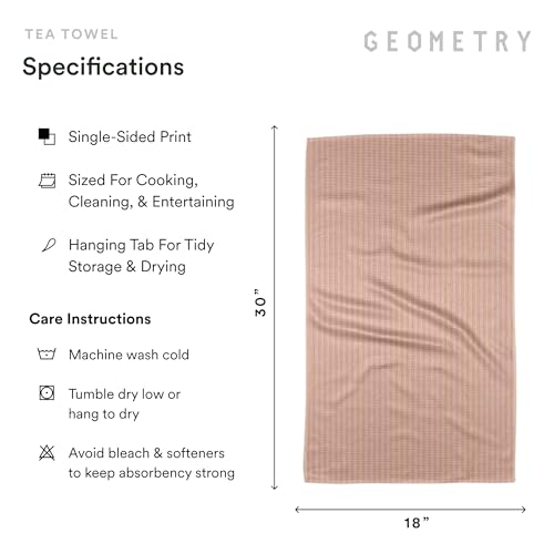 GEOMETRY Spring Kitchen Towels - Quick Dry Microfiber Cloth Spring & Summer Dish Towels for Kitchen Drying - Premium Quick Dry Towel - Strawberry Shortcake Lines, 18" x 30" - 1-Pack - image 6