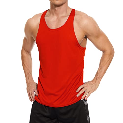 Camisetas sin Mangas con Tirantes para Hombre, Camisetas sin Mangas de Malla de Secado rápido para 