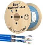 Germany B.e.s.t – CAT 8 250m Duplex Netzwerkkabel Reines Kupfer LAN Verlegekab