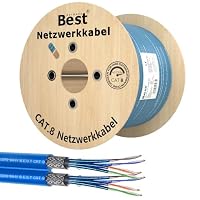 CAT 8 250m Duplex Netzwerkkabel Reines Kupfer LAN Verlegekabel S/FTP – Ansicht 1