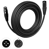 Czgor DMX Cable 25 ft, Flexible 3 Pin Signal XLR Male to Female DMX Cable Wire, Suitable for Stage Lighting Signal DMX512 Connection Stage Light Cables for Stage Lighting Input & Output