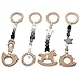 RUBY 4 Stück Spielbogen Baby Holz,Beißring Baby Gym Spielzeug Charms Anhänger, Zahnungshilfe Holzspielbogen für Babys (Grau)