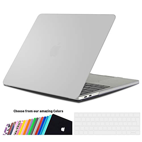 iNeseon Funda MacBook Pro 13 2019/2018/2017/2016, Protector Carcasa Case y Cubierta del Teclado EU para MacBook Pro 13 Pulgadas con/sin Touch Bar Modelo A2159/A1989/A1706/A1708, Claro Helado