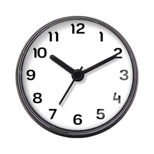 Orologio da parete da cucina, con ventosa, funzionamento a batteria, per dormitorio, bagno, cucina, sauna, vasca interna, piscina, appartamento