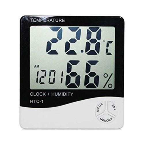 Monland LCD thermometer hygrometer temperature humidity meter alarm