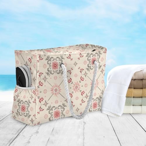 Image of senya Large Beach Bags Totes Swim Canvas Tote Shoulder Bag Water Resistant Bags for Gym Travel Daily