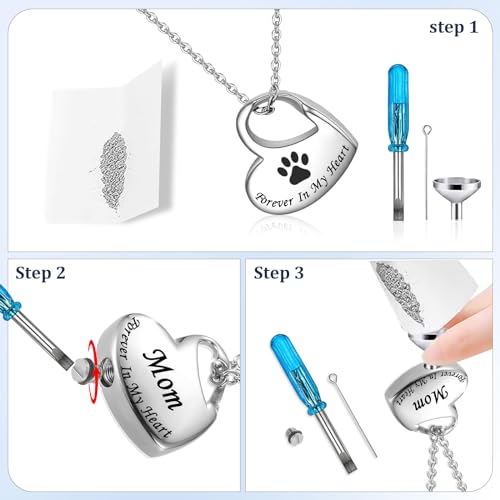 Pet Ashes Keepsake Dog Necklace Keepsake For Dog Ashes Pet Ashes Keepsake Dog Ashes Necklace Dog Ashes Urn Ashes Keepsake Heart Necklace Pet Urn Ashes Necklace for Ashes Dog Pet Ashes Necklace Dog - Image 3